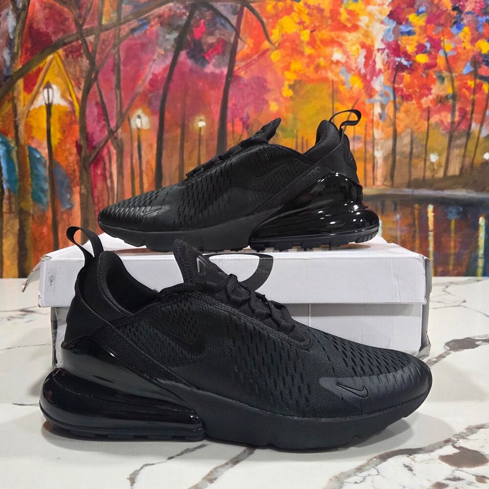 Nike Air Max 270 Triple Black Size 9 Men's AH8050-005 Running Training